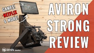 Aviron Strong Series Rower Review  Gaming Netflix amp Rowing [upl. by Siduhey]