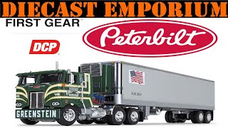 164 Scale DCP by First Gear Peterbilt Model 352 COE 86quot Sleeper amp 40 Vintage Trailer with Reefer [upl. by Aubin]