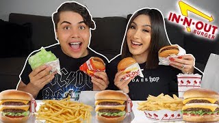 MASSIVE IN N OUT MUKBANG eating show [upl. by Milas139]