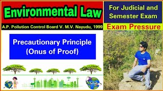 AP Pollution Control Board V MV Nayudu 1999  Environmental Law  Aasim Yezdani [upl. by Suivatna]