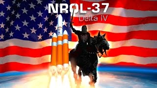 Full NROL37 on ULA Delta 4 heavy rocket launch [upl. by Tal261]