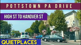 Pottstown Pennsylvania Drive High Street East to Hanover Street [upl. by Cai]