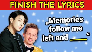 FINISH THE LYRICS  Male Singers EDITION 25 Most Popular Songs 🎵  Music Quiz [upl. by Ayad146]