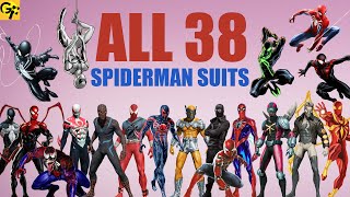 All 38 SPIDERMAN Suits Explained Marvel [upl. by Forta]