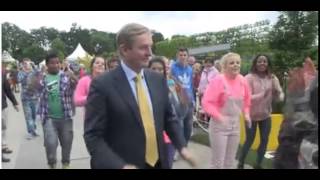 Taoiseach Enda Kenny Dances at the quotBloomquot Festival May 2014 [upl. by Jamille]