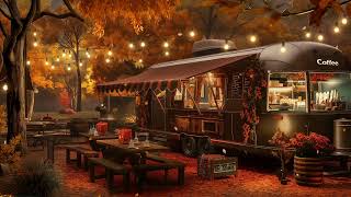 Morning Fall Jazz Background Music  Feel Good and Relax at Cozy Coffee Shop Ambience [upl. by Matronna]