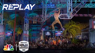 REPLAY Firefighter Thomas Kofron Smokes the Course  NBCs American Ninja Warrior [upl. by Sladen691]