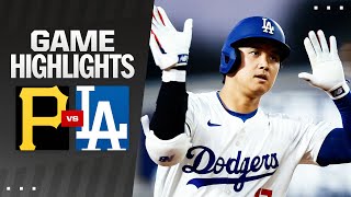 Pirates vs Dodgers Game Highlights 8924  MLB Highlights [upl. by Eslehc967]