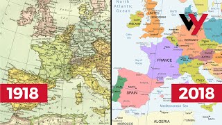 How The World Map Has Changed In 100 Years Since WWI [upl. by Enelie]