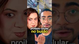 PROIBIDO usar celular no ônibus betaboechat react [upl. by Narod]