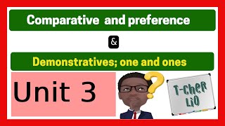 Interchange 1 – Unit 3 Demonstratives oneones amp Preferences comparisons with adjectives [upl. by Newsom]