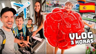 VIAGEM EM FAMÍLIA PARA ESPANHA Vlog de 3 Horas Completo  Familia Brancoala [upl. by Ilsa]