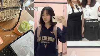 uni vlog third year student at up diliman midterm season weekend markets cute outfits busy [upl. by Chane]