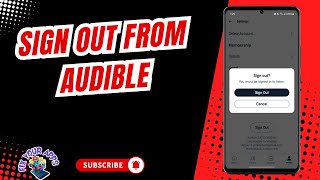 How to Sign Out From Audible [upl. by Sachiko]