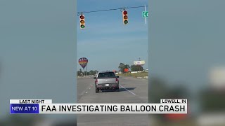 Hot air balloon crash in Northwest Indiana leaves 3 injured sparks federal investigation [upl. by Aiello]