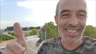 Fotovoltaica AISLADA 3 X 360Wp 😎 con BATERÍAS PZS Vlog18 2ª Parte [upl. by Berri]