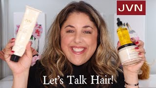 Gray Hair Motivation JVN Haircare on my fine thin gray hair [upl. by Kitrak]