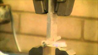 Composite Beam  Short span length 3 point bend test [upl. by Allisan824]