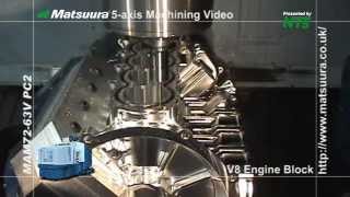 Matsuura V8 Block Machining from Solid Billet 2013 edit NBM [upl. by Brandise89]