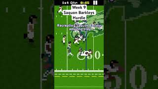 Recreating Saquon Barkleys Hurdle in Retro Bowl game nfl retrobowl nflmonday saquonbarkley [upl. by Auqinu226]