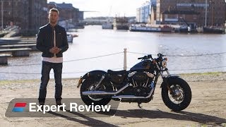 2014 HarleyDavidson 48 FortyEight bike review [upl. by Billie]