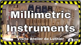 Millimetric Instruments visite express atelier du luthier Florian Schneider [upl. by Refotsirk]