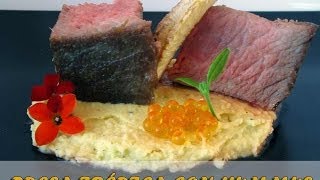 COMO HACER PRESA IBERICA A LA SAL CON HUMMUS [upl. by Anomar]