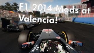 F1 2014 Extra Tracks MOD  Valencia Realistic Damage MOD [upl. by Eliezer981]