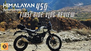 Royal Enfield HIMALAYAN 450  VLOG of First Ride [upl. by Ahtnahc]