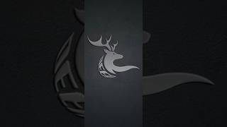 Deer logo design tutorial using Adobe illustrator art shorts [upl. by Nyram]