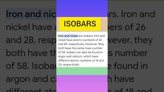 ISOBARS  Science [upl. by Hafirahs440]