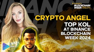 Professor Crypto interviews Crypto Angel Top KOL at Binance Blockchain Week 2024 [upl. by Ludeman]