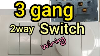 3 GANG SWITCH WIRING [upl. by Ainnat]