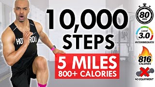 10000 Steps Indoor Walking Workout  Knee Friendly All Standing Low Impact Cardio BURN FAT [upl. by Timoteo785]