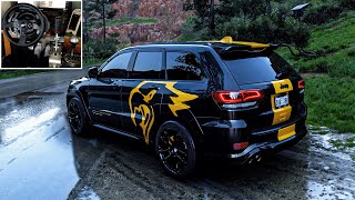 1000HP Jeep Trackhawk  Forza Horizon 5  Thrustmaster T300RS Gameplay [upl. by Aidnyl]