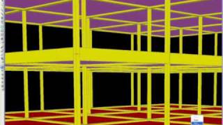 3D Frame Analysis in sap2000 wwwmosttutorialsblogspotcom 2 of 5 [upl. by Ignatia696]