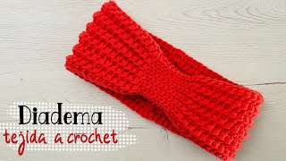 Como tejer diadema a crochet fácil paso a paso [upl. by Laroc]