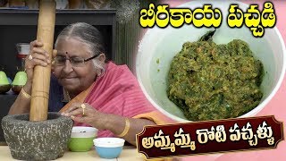 Beerakaya Pachadi  Ridge Gourd Chutney  Ammamma Roti Pachadi  Vijaya Bharathi  SumanTV Mom [upl. by Htelimay914]