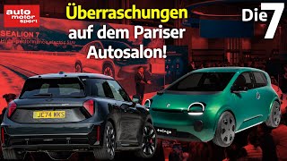 RetroModelle ElektroSportler und SUV 7 Neuheiten vom Pariser Autosalon  auto motor und sport [upl. by Azirb]