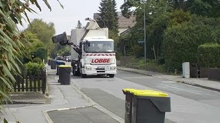 SümmernIserlohn Müllwagen Seitenlader 10082015 [upl. by Radmen937]