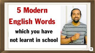 5 English Modern Words with Meaning  English Speaking for Beginners [upl. by Swigart932]