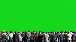 GREEN SCREEN CROWD OF PEOPLE ANIMATED HD  FREE TO USE GRAPHICS ANIMATIONS [upl. by Wilser]