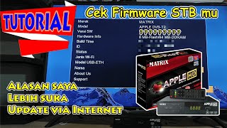 Cara Update Software STB Matrix DVB T2 Apple HD Merah via Internet [upl. by Wojcik]