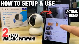 Tapo C200 Wifi Camera Setup  How to Install amp Use App [upl. by Ahteral]