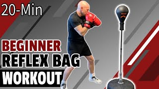 20 Min Beginner Reflex Bag Workout  Outshock Punching Ball  Boxing Ready [upl. by Sela]