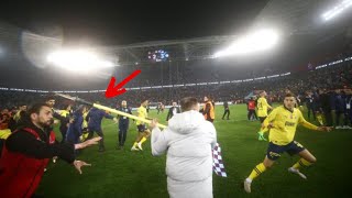 Fenerbahce Players Run For Their Life From Trabzonspor Fans [upl. by Sedecram]