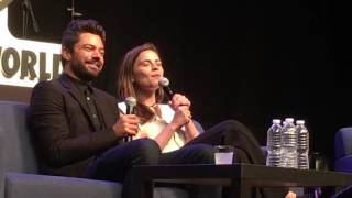 Hayley Atwell and Dominic Cooper on Working Together Wizard World Comic Con 2016 [upl. by Nnyliak919]