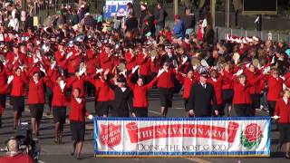 The Tournament of Roses Salvation Army Band  2014 Pasadena Rose Parade [upl. by Vento]