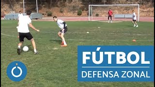 Entrenamiento en fútbol  defensa en zona [upl. by Mcmillan404]