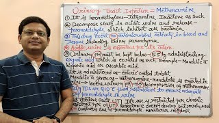 Urinary Tract Infection Part04 Methenamines Mechanism of Action  UTI Infection in Female [upl. by Yhprum]